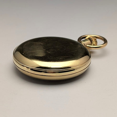 1960年代左右 古董 瑞士RONE 懷錶 金鍍開面 良好運作